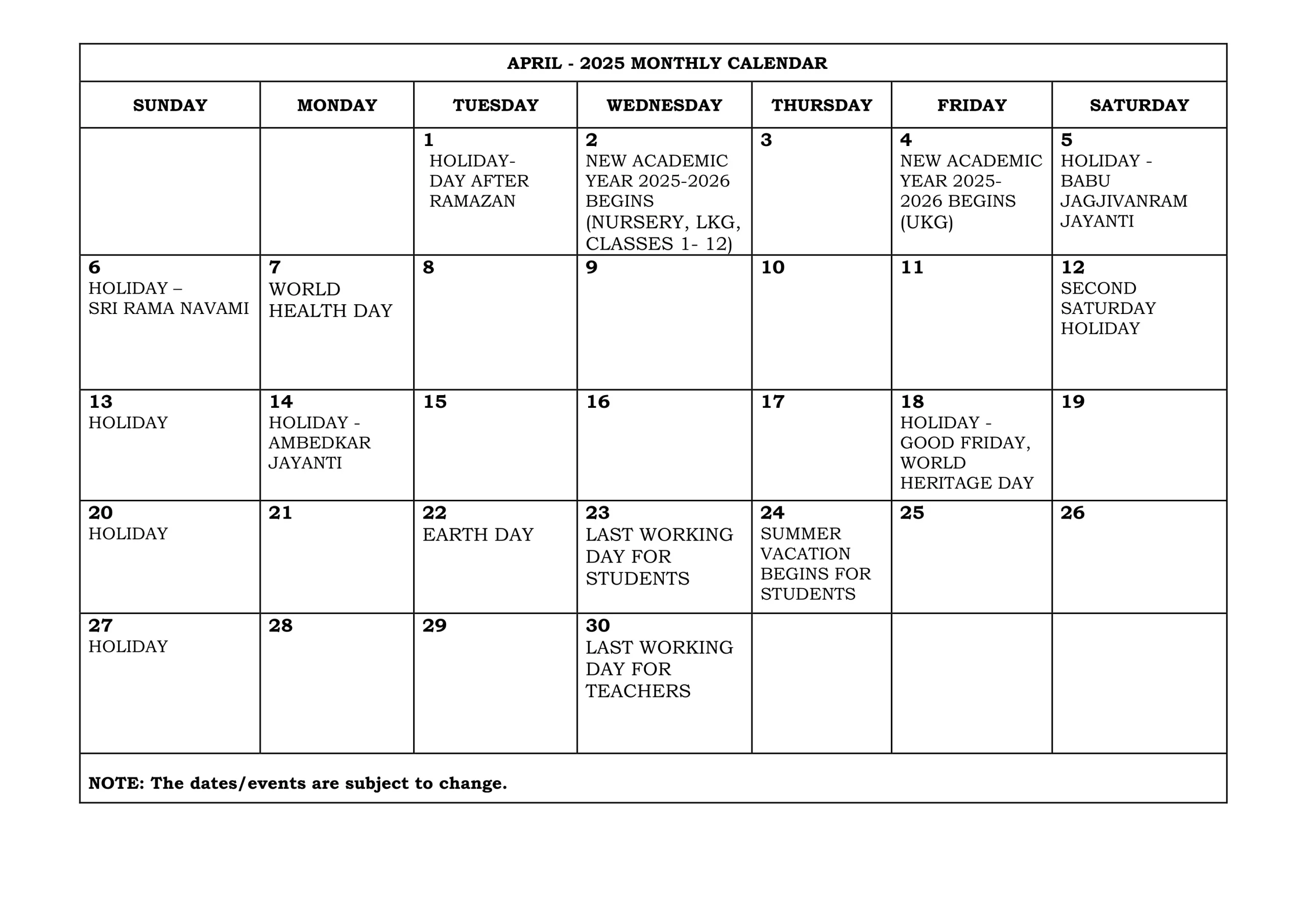 April Image